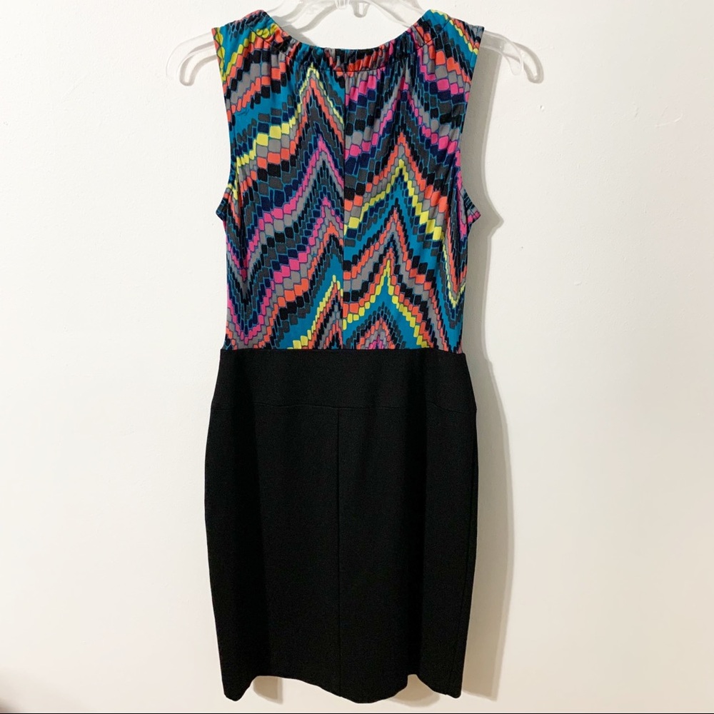 Trina Turk Ruth Later Gator Dress in Firecracker Ruffled Front Sheath Dress - Picture 3 of 8